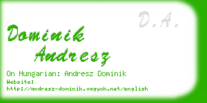 dominik andresz business card